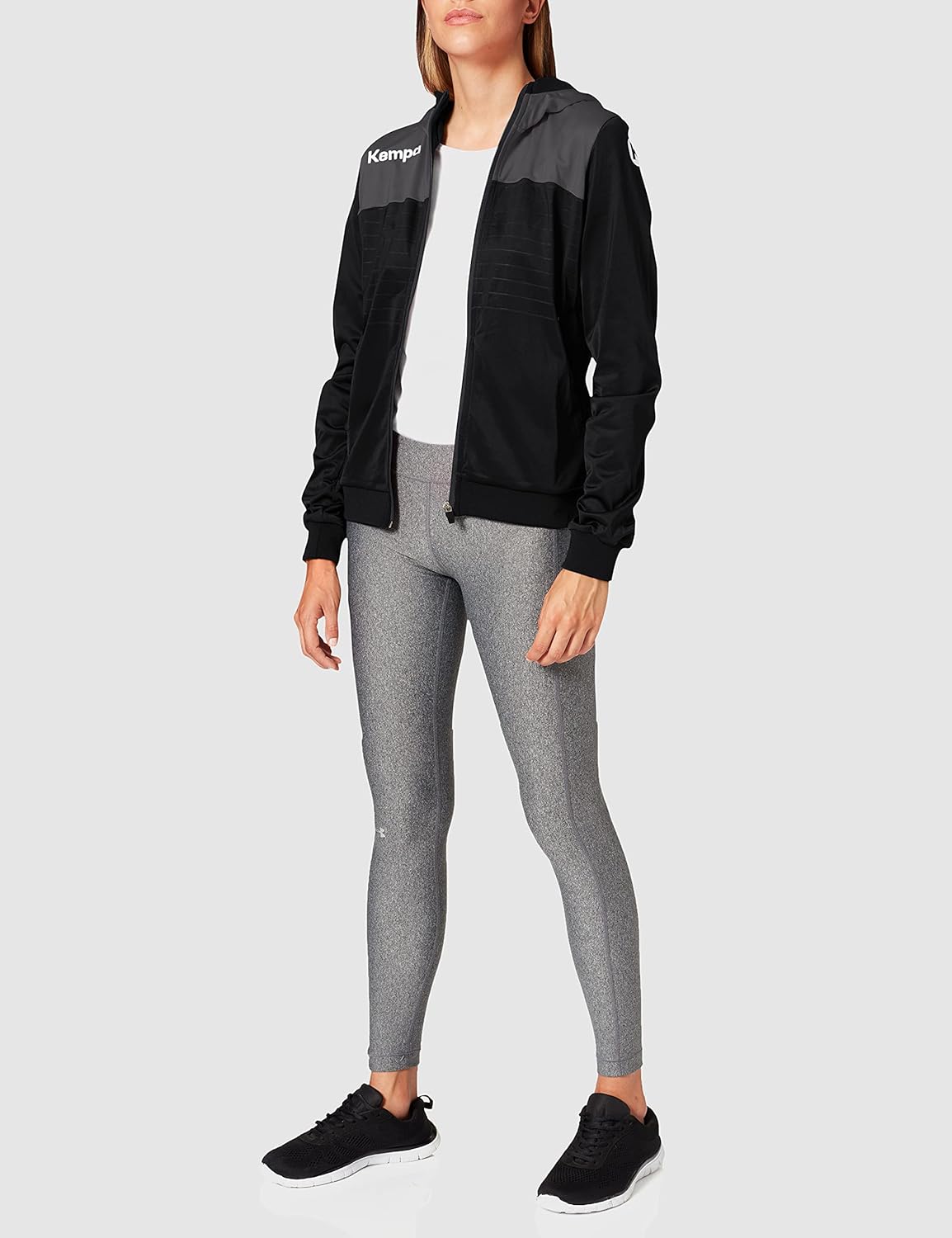 Kempa Herren Emotion 2.0 Kapuzenjacke XL schwarz/anthra, XL schwarz/anthra - Image 2