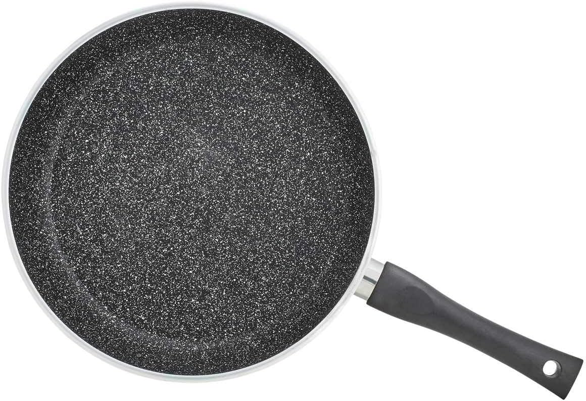 KHG Pfannenset 2-teilig aus Aluminium Ø 24 und 28 cm | ILAG-Antihaftbeschichtung, Induktion, stapelb - Image 4