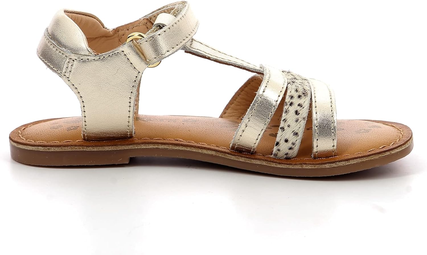 Kickers Mädchen Diamanto Sandale, 24 EU Pony Gold - Image 4