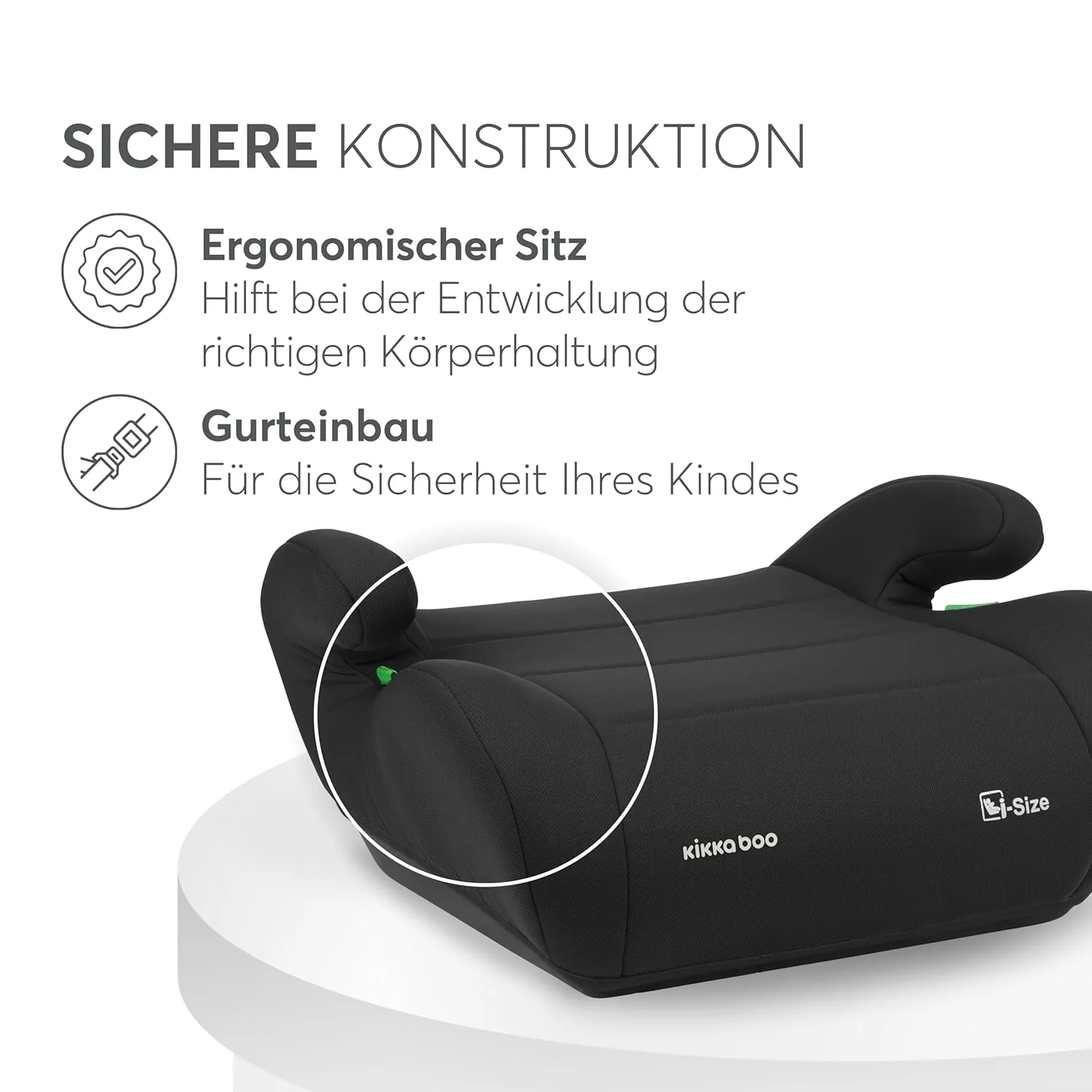 KikkaBoo Sitzerhöhung Auto Kinder i-UP, i-Size, 125-150 cm, Gruppe 3, 7-12 Jahre, 22-36 kg, Leichter - Image 7