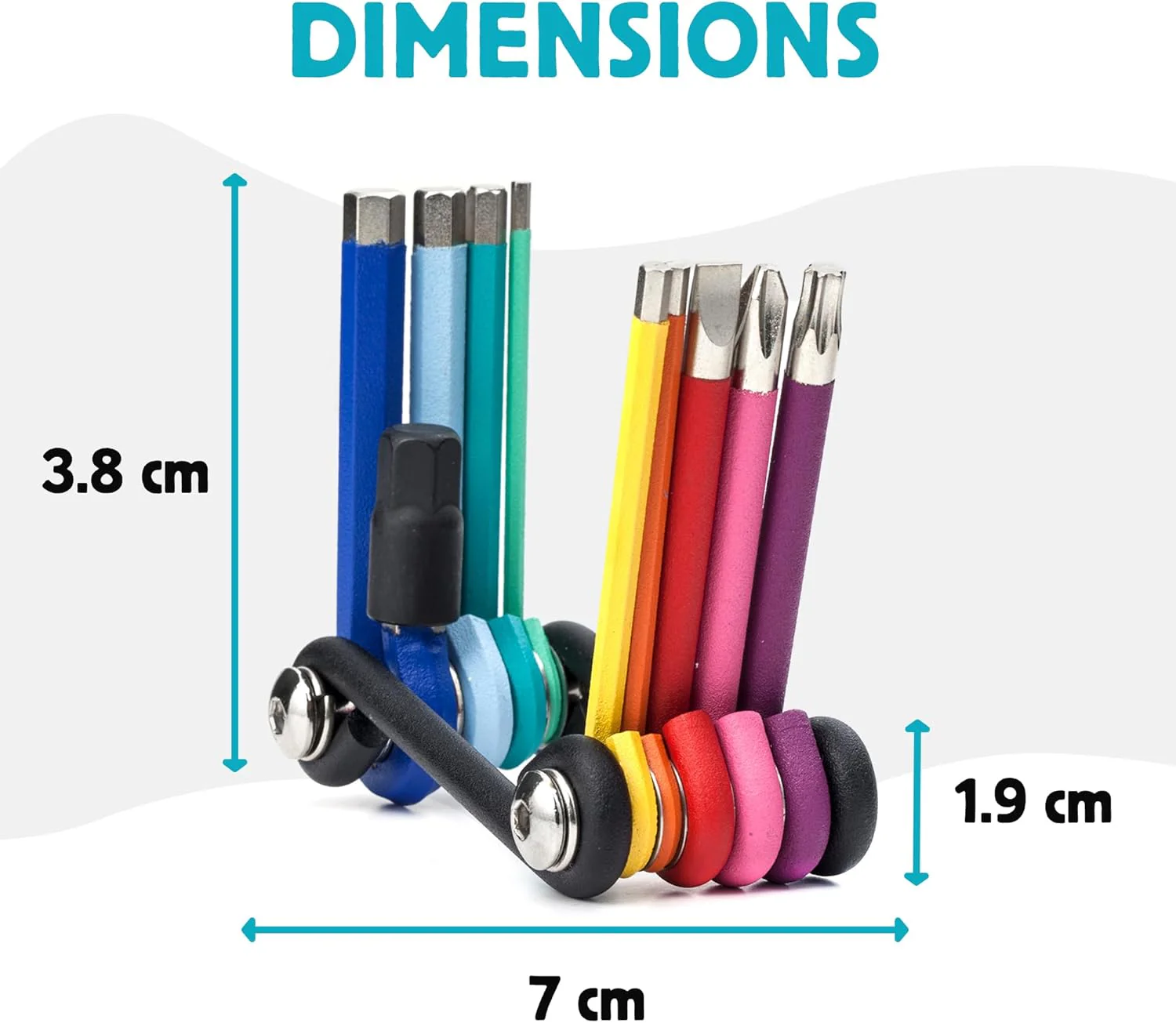 Kikkerland CD120 Rainbow Multi Tool - Image 4