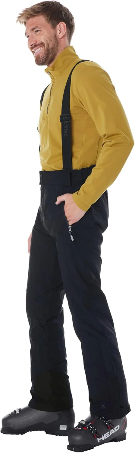 Killtec Herren Skihose/Funktionshose mit abnehmbaren Trägern Schwarz S Skihose, Schwarz S Skihose - Image 2