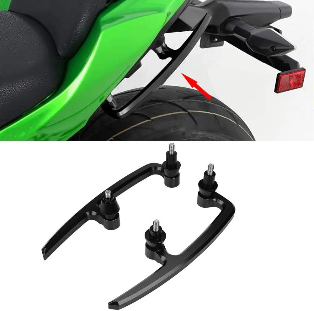KIMISS Motorrad Haltegriffe Sitzschienengriff, CNC Aluminium Motorrad Hinterer Haltegriff Sitzschien - Image 3