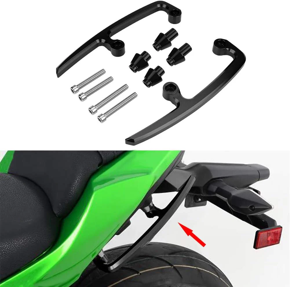 KIMISS Motorrad Haltegriffe Sitzschienengriff, CNC Aluminium Motorrad Hinterer Haltegriff Sitzschien - Image 4