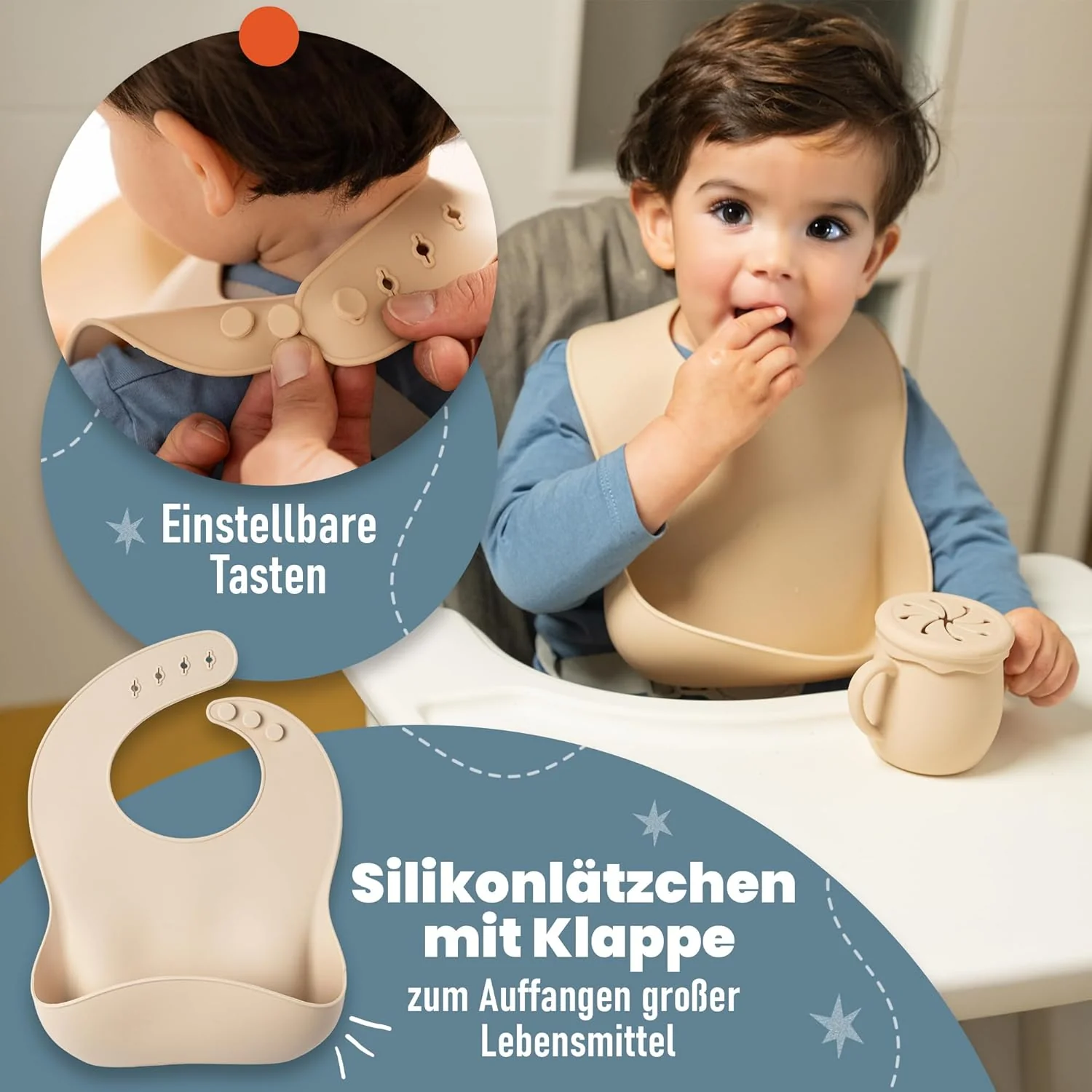 Kindergeschirr set aus Silikon mit Transport oder Aufbewahrungstasche - Kinderbesteck ab 1 jahr - Be - Image 5