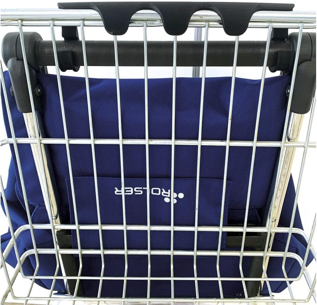 Klappbarer Einkaufstrolley Rolser I-Max MF 4 Räder (2 drehbare) - Schwarz, Schwarz - Image 7
