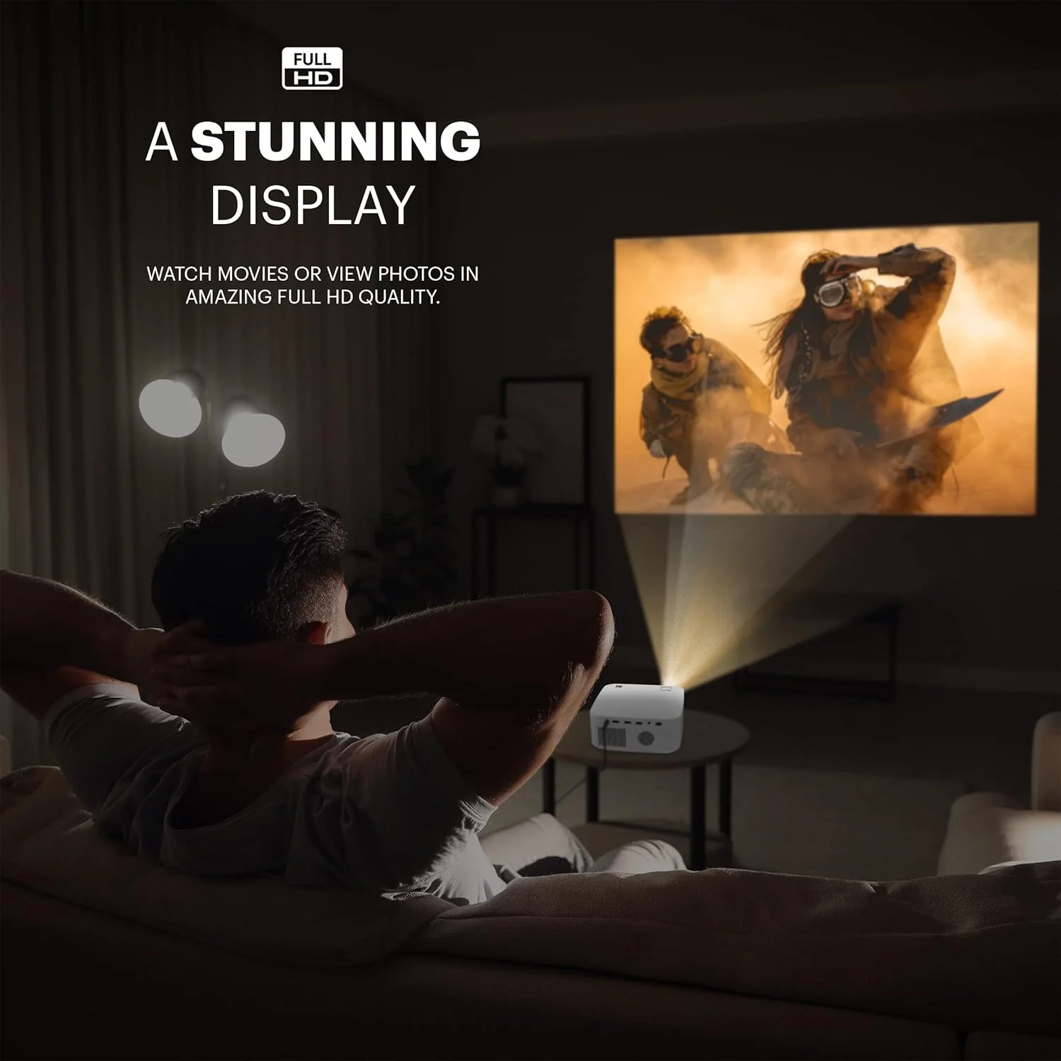 KODAK FLIK X10 Full-HD-Multimediaprojektor | Tragbares, kompaktes Mini-Heimkinosystem mit Fernbedien - Image 3