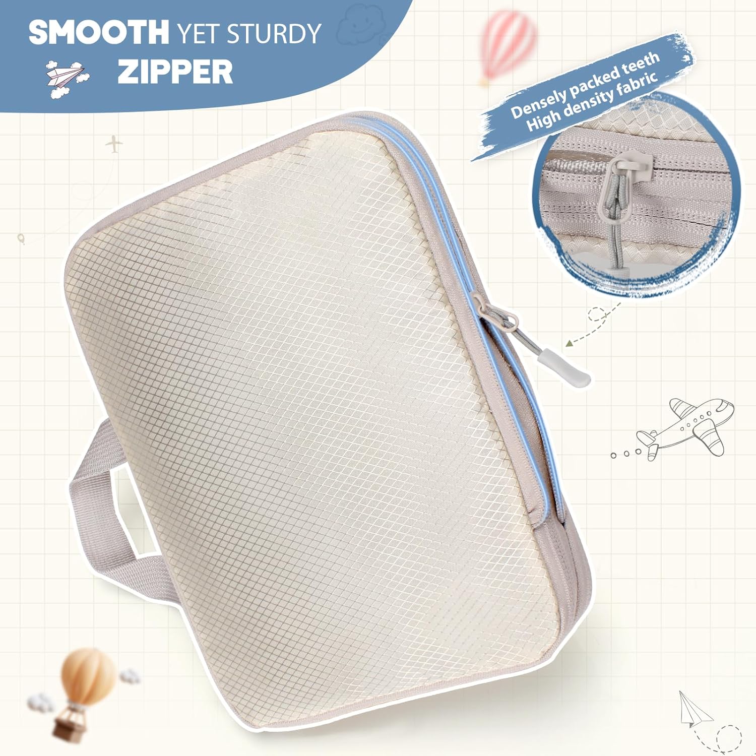 Kompressionstaschen für Koffer, Large Packwürfel für Suitcase, Wasserdichte Reise Kompressionsbeutel - Image 4