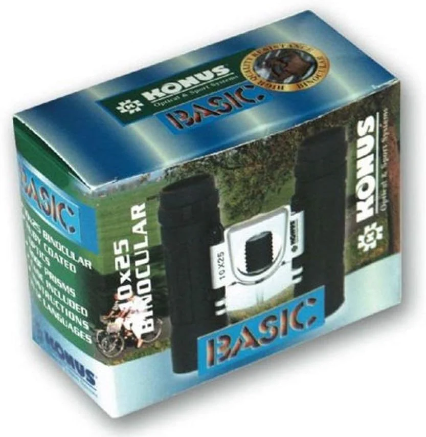 KONUS | Basic 10x25 Taschenfernglas mit Gummierung, 10x25 Zoom - Image 3