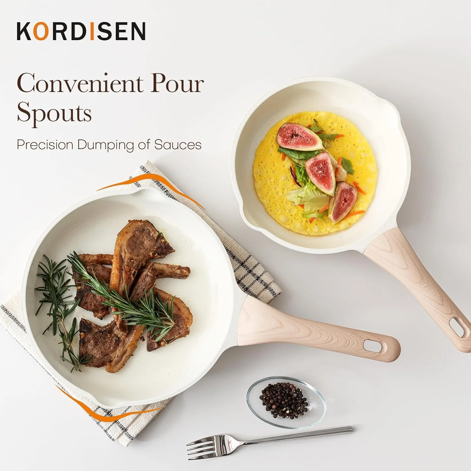 Kordisen Keramik Bratpfanne 28 cm Induktion, Antihaft Keramik Pfanne, Gesund und Ungiftig, PFOA und - Image 4