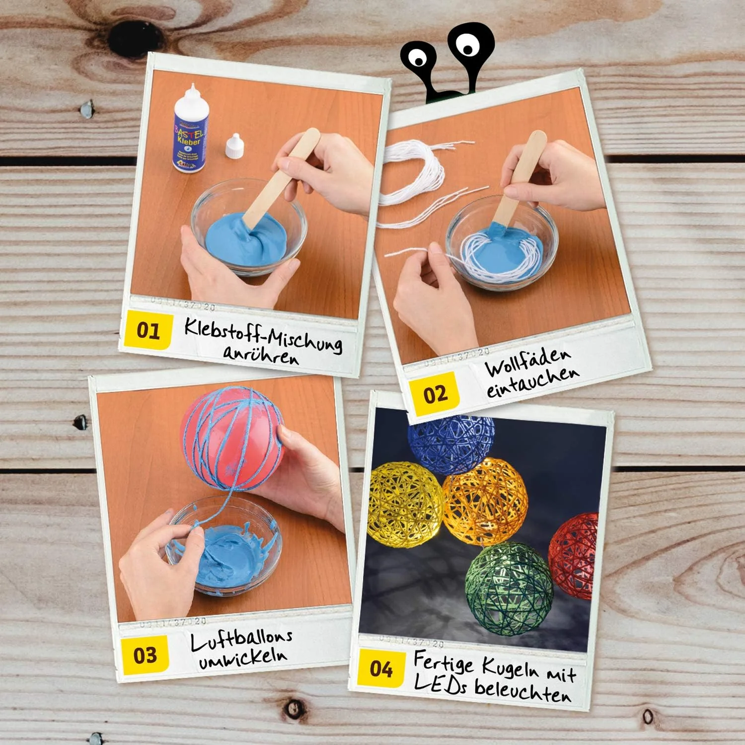Kosmos 604288 AllesKönnerKiste Lichterkette zum Selbermachen, DIY-Bastelset für Mädchen und Jungen a - Image 3