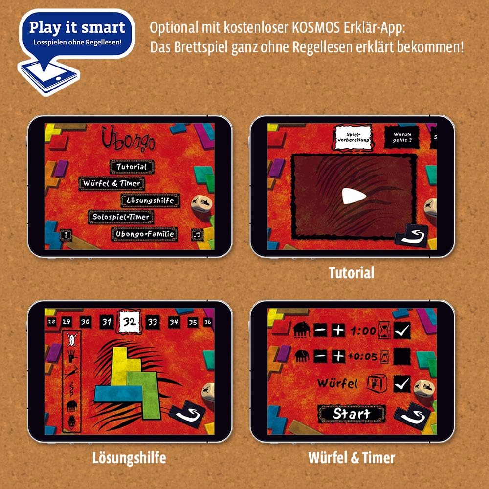 Kosmos 692339 - Ubongo, Das wilde Legespiel, Brettspiel-Klassiker für 1-4 Spieler ab 8 Jahren, Editi - Image 3