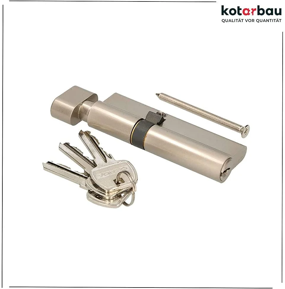 KOTARBAU Schliesszylinder 40/40 Nickel Mit Knauf Zylinderschloss Profilzylinder Türzylinder Schloss - Image 7