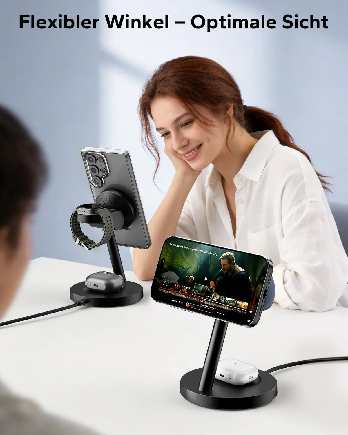 KPON 3 IN 1 Magsafe Ladestation für Apple Watch und iPone, Induktive iPhone Ladestation Magsafe Lade - Image 8