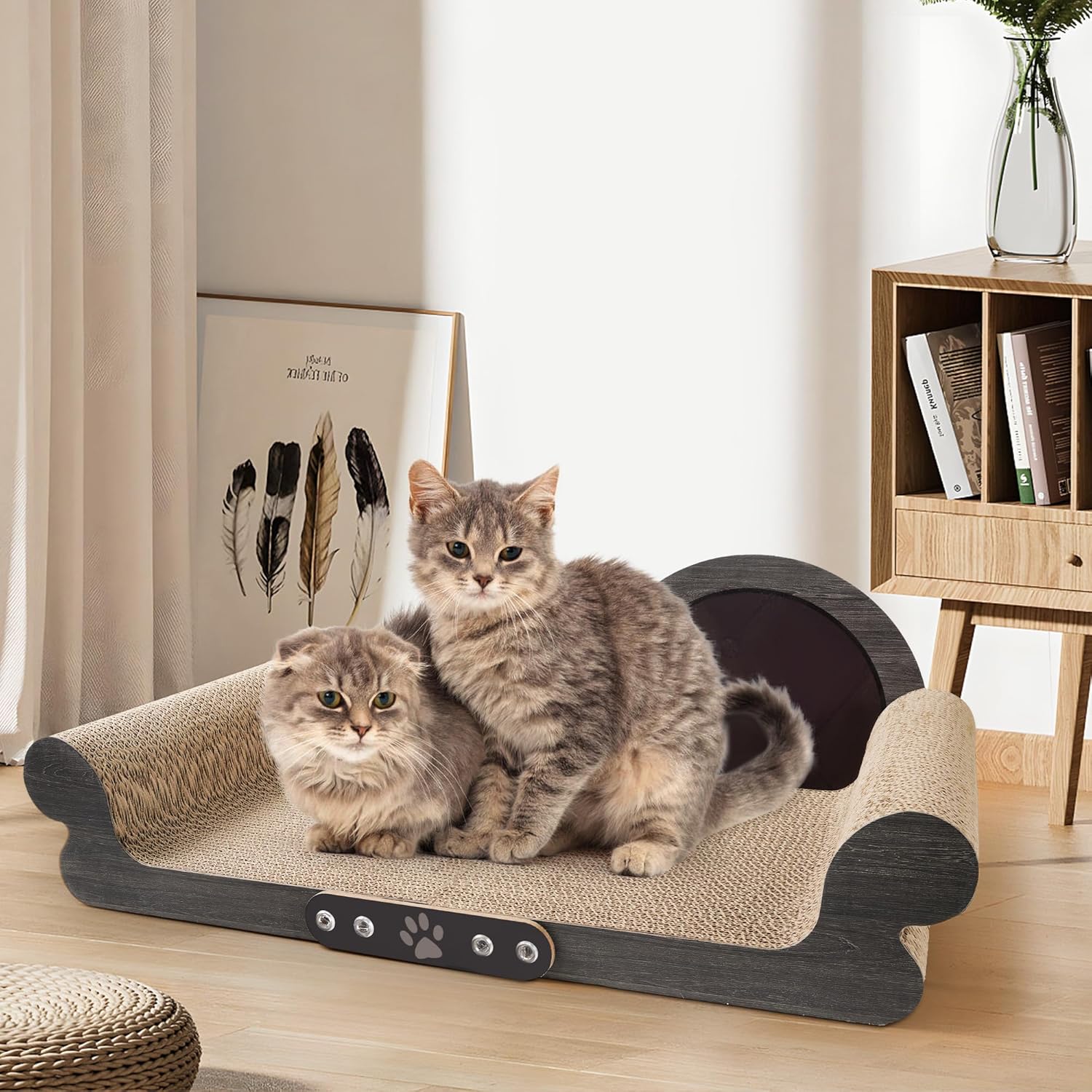 Kratzbrett Katze XXL, 68 cm Breite, Kratzmatte im Sofa-Design,Bestehend aus Hoher Dichte, die Kräfti - Image 7