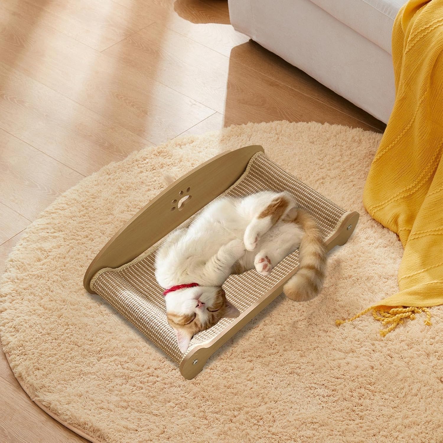 Kratzlounge für Katzen, Kratzbett für Katzen | Katzenkratzbett-Pappspielzeug | Rutschfester, langleb - Image 3