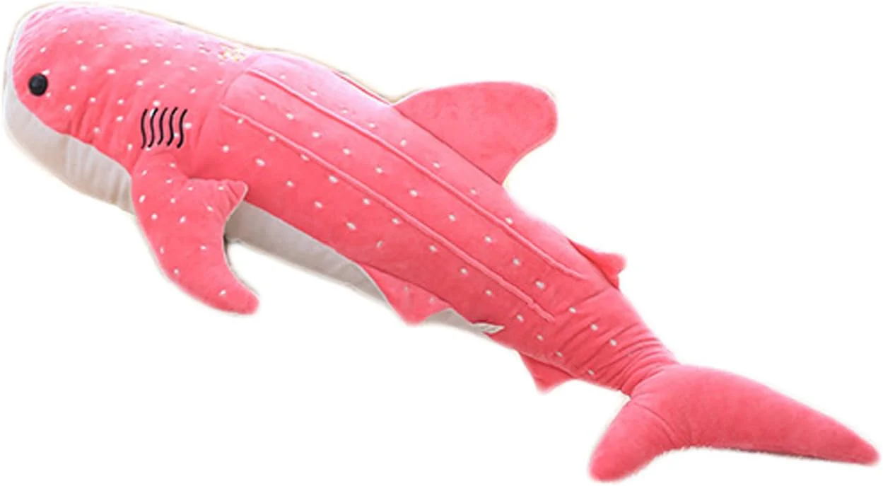Kreative Walhai Kissen Plüsch Puppe Nickerchen Kissen 100cm Rosa, 100cm Rosa - Image 2