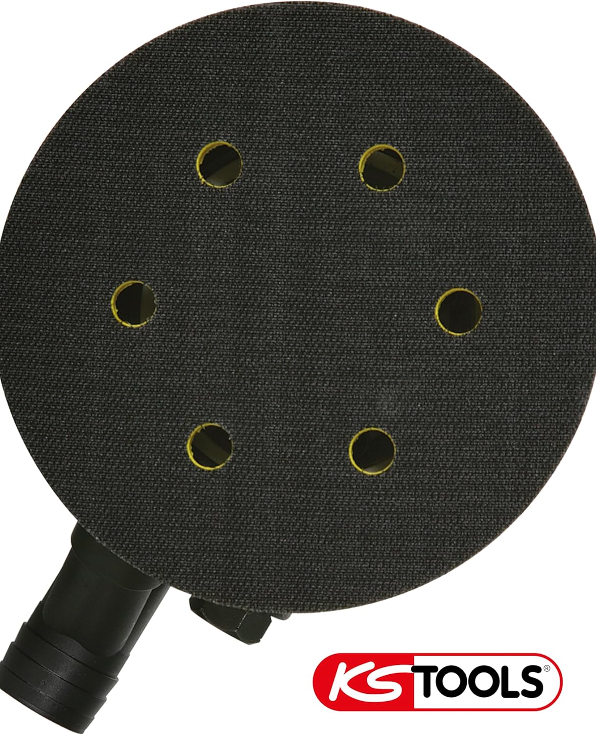 KS Tools Druckluft Exzenterschleifer Grobschliff 515.3066 I Druckluftschleifer mit 6fach-Lochung im - Image 6