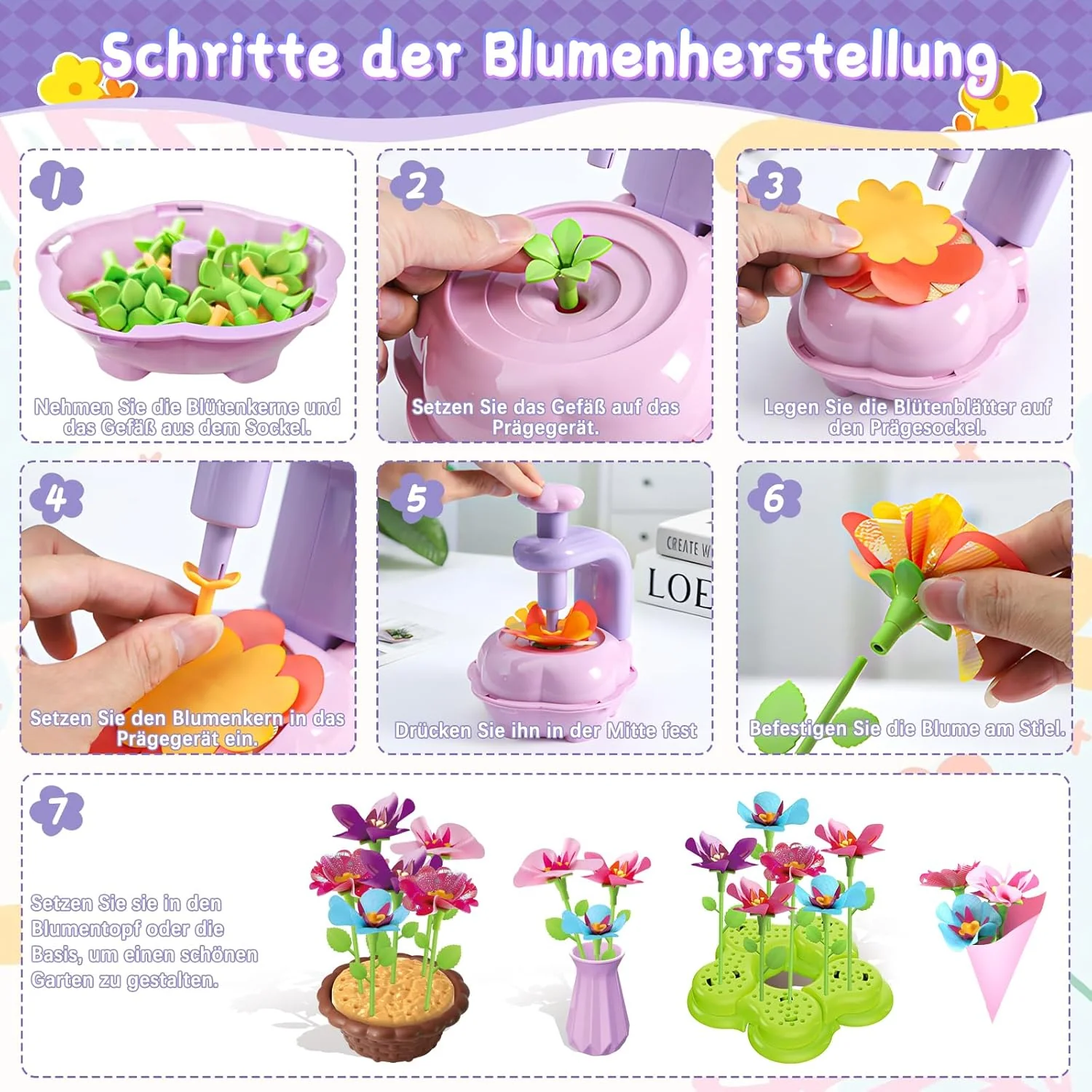 Kssvzz Bastelset Kinder ab 4 5 6 7 8 9 10 Jahre - Basteln Mädchen 4 5 6 7 8 9 10 Jahre, DIY Kinder S - Image 6