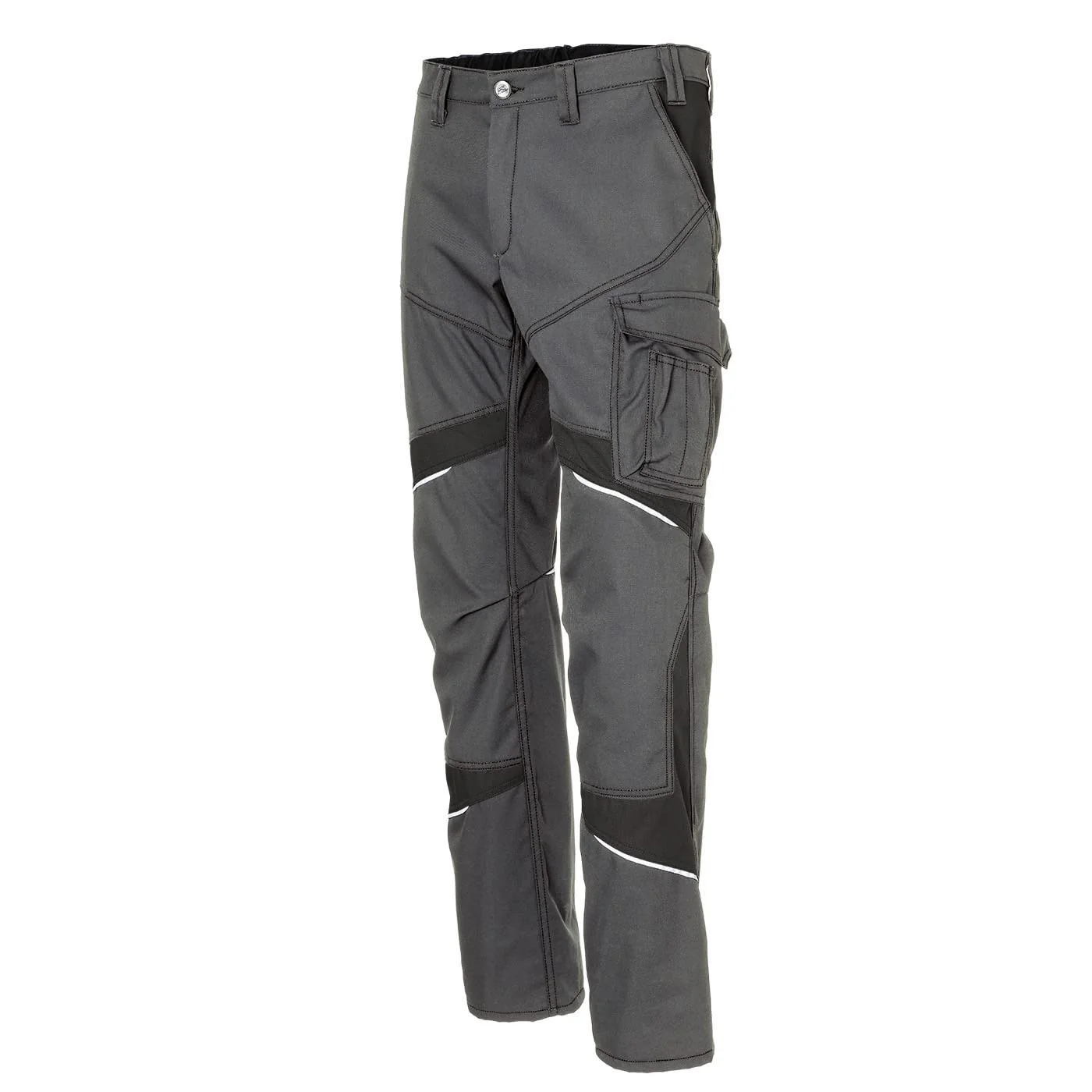 KÜBLER Workwear Damen Hose Hose, 34 Anthrazit/Schwarz