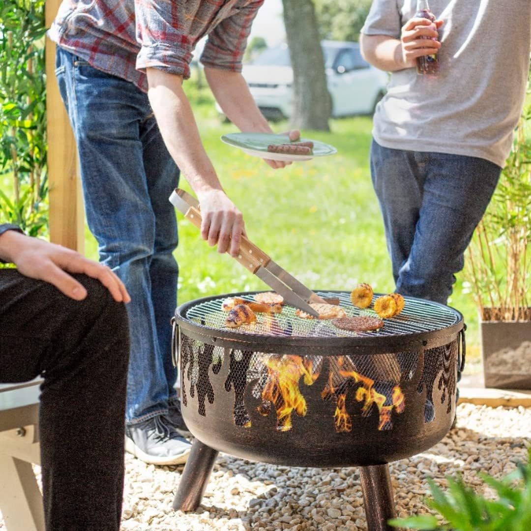La Hacienda Wildfire Ø 61 cm - Feuerschalen für den Garten - Feuerstelle Outdoor & Feuertonne - Feue - Image 3