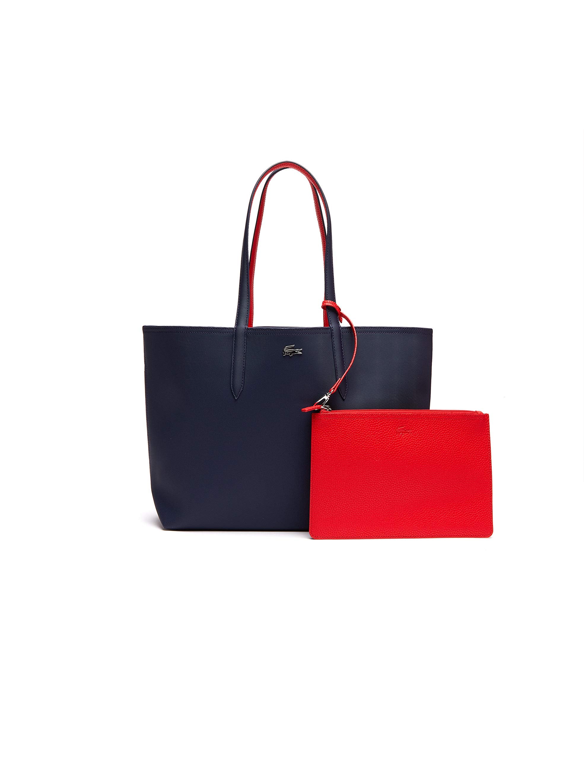 Lacoste Damen Nf2142aa Einkaufstasche Marine 166 Rouge