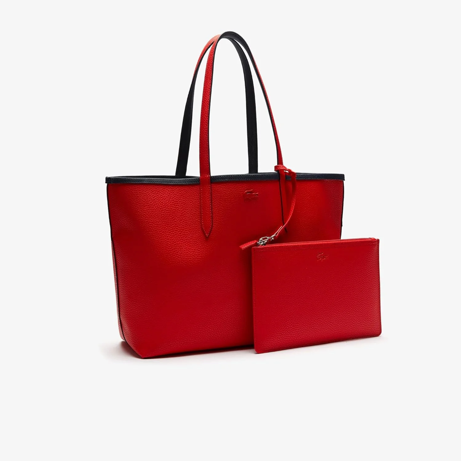 Lacoste Damen Nf2142aa Einkaufstasche Marine 166 Rouge - Image 8