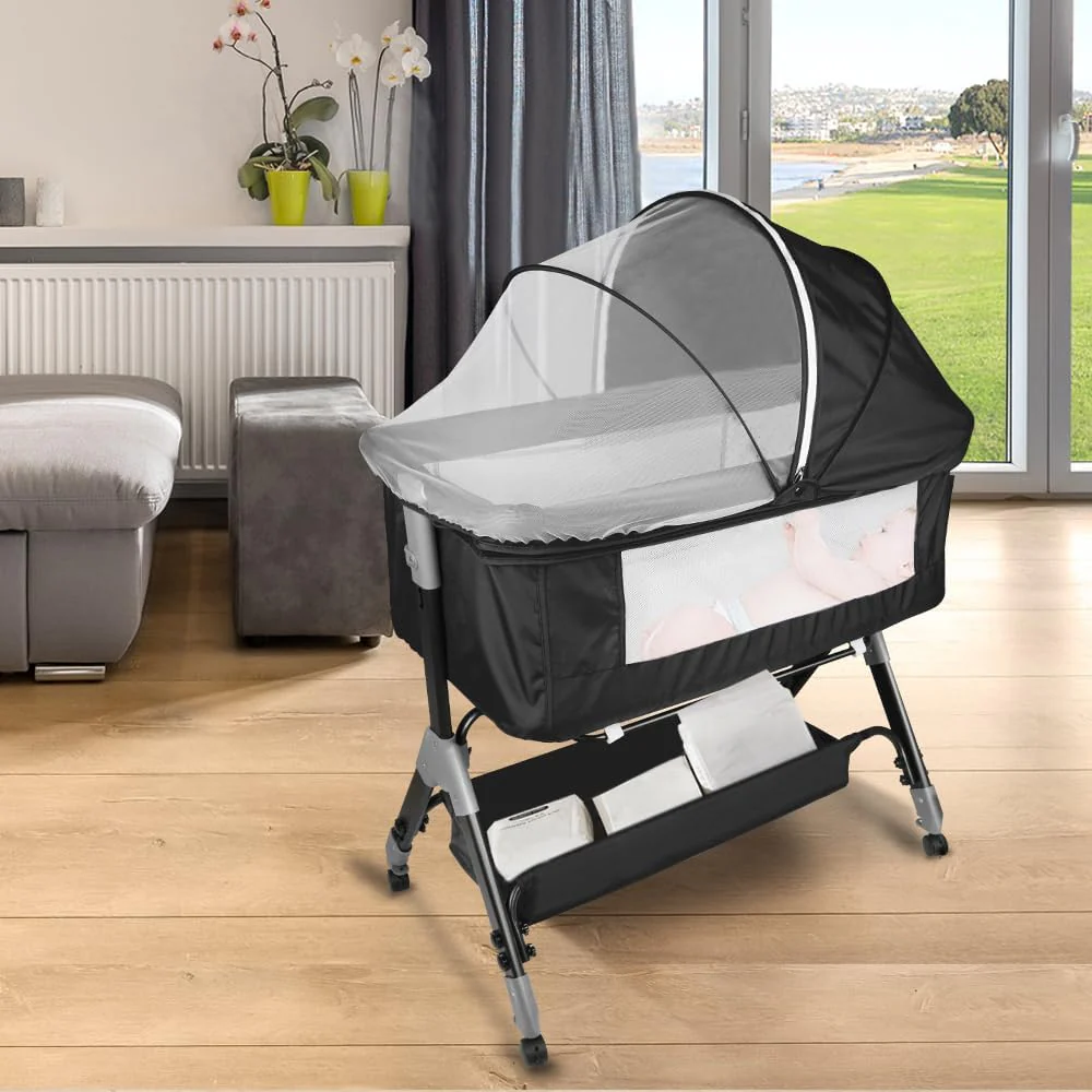 LANTUS Baby Beistellbett,Kompatibel mit verschiedenen Betten, Einfach zu Montieren und Transportiere - Image 7