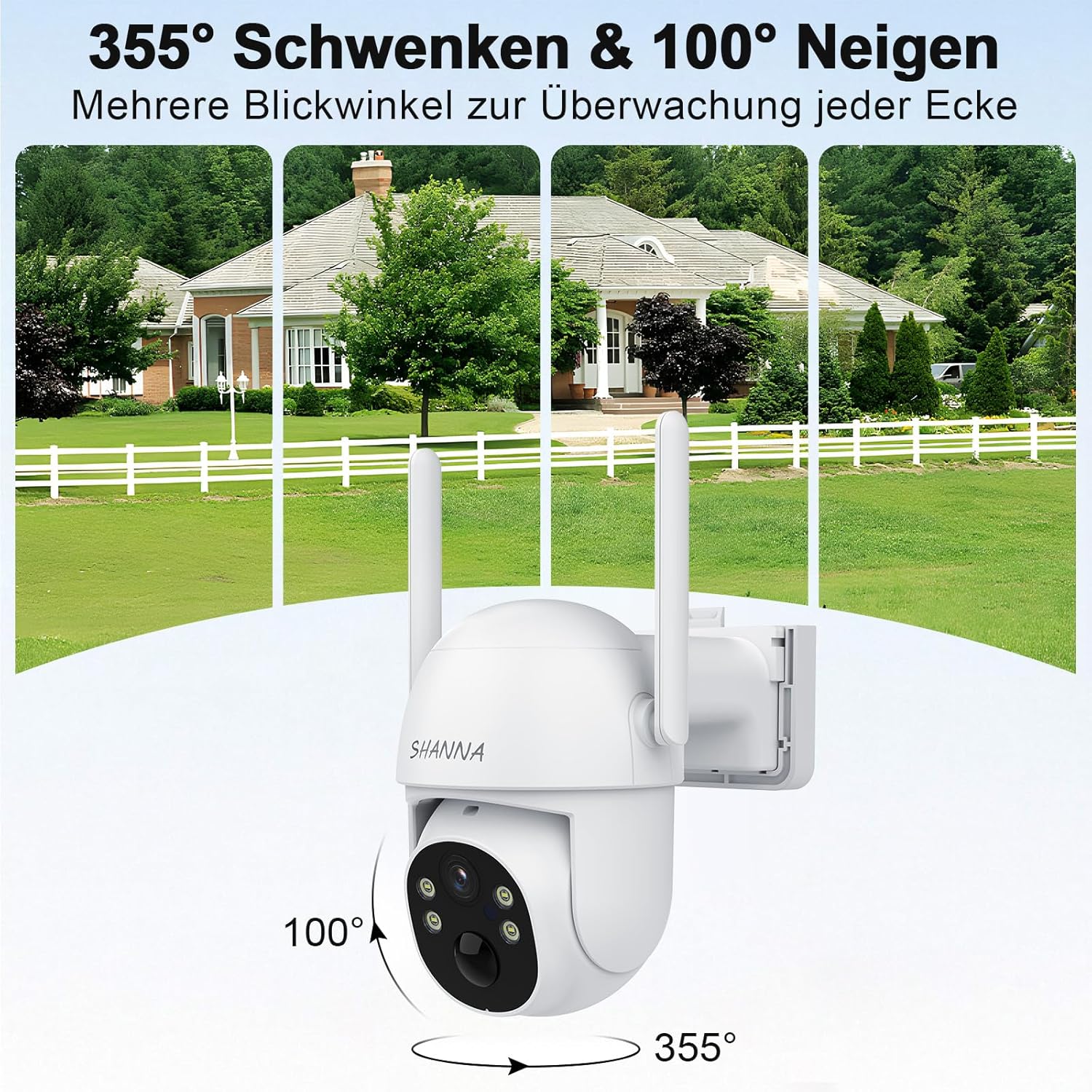 [Lebenslange Kostenlose Unbegrenzte Daten] 4G LTE Überwachungskamera mit eSIM Karte,2K LTE Kamera oh - Image 7