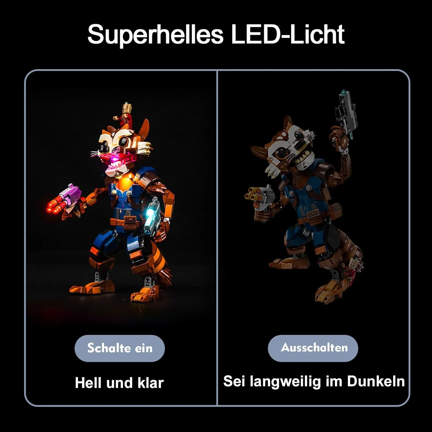 Led Licht Set Kompatibel mit Lego 76282 Rocket & Baby Groot (Kein Modell), Dekorationsbeleuchtungsse - Image 3