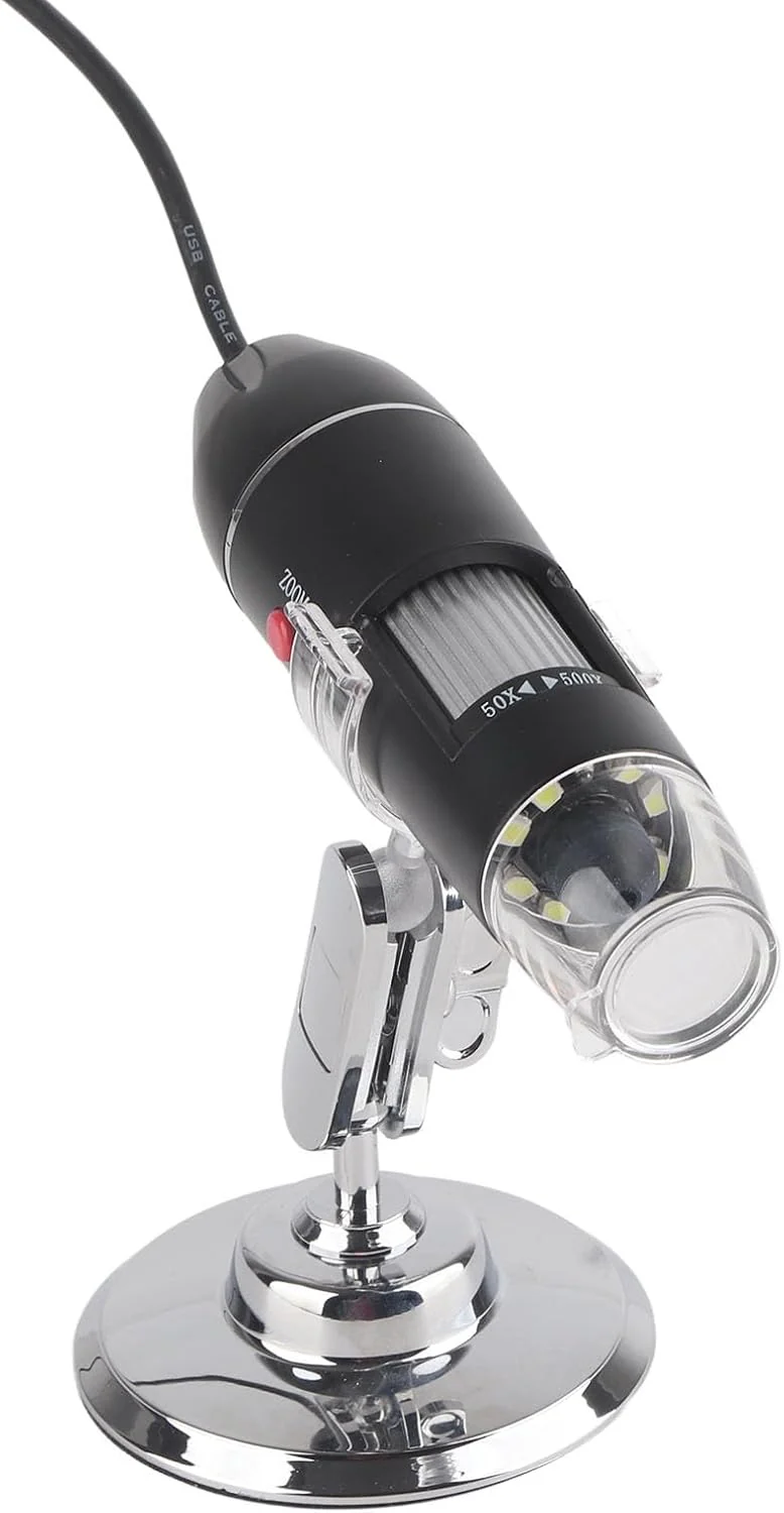 LED-Lupe Verstellbares LED-Mikroskop 300.000 Pixel 50- Bis 500-fache Vergrösserung 0,3 MP USB-Lupe f - Image 7