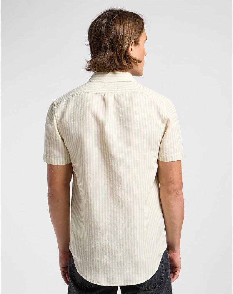 Lee Herren Ss Leesure Shirt, S Pioneer Ecru - Image 2