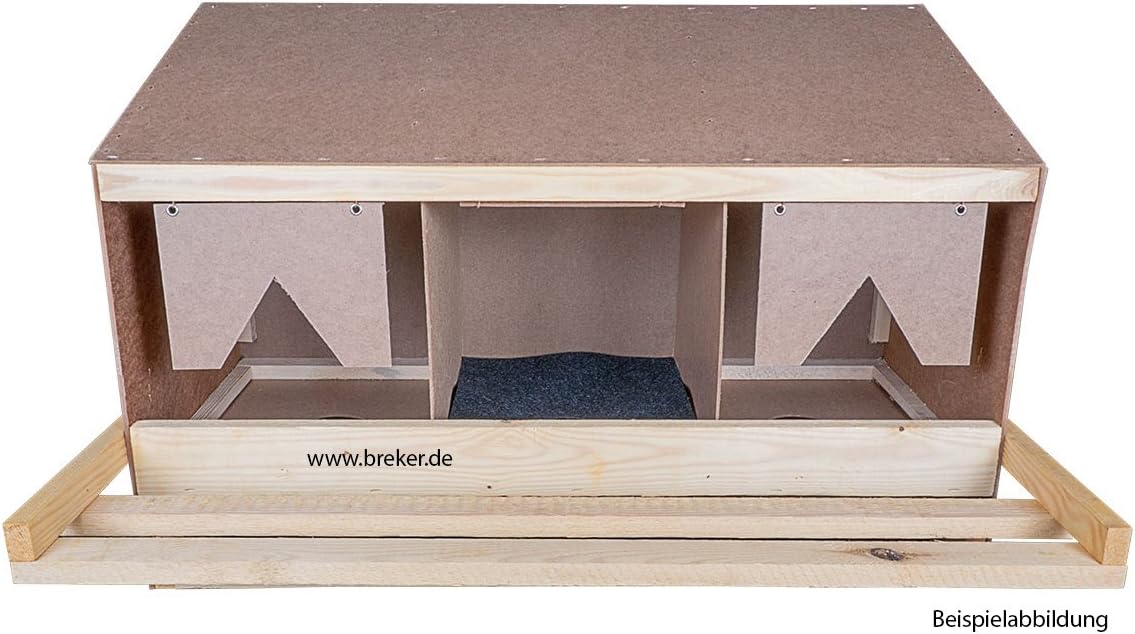 Legenest für Hühner 3er – gerade Unterteil-Variante | Abrollnest aus Holz mit Nestmatten & Auffangwa - Image 3