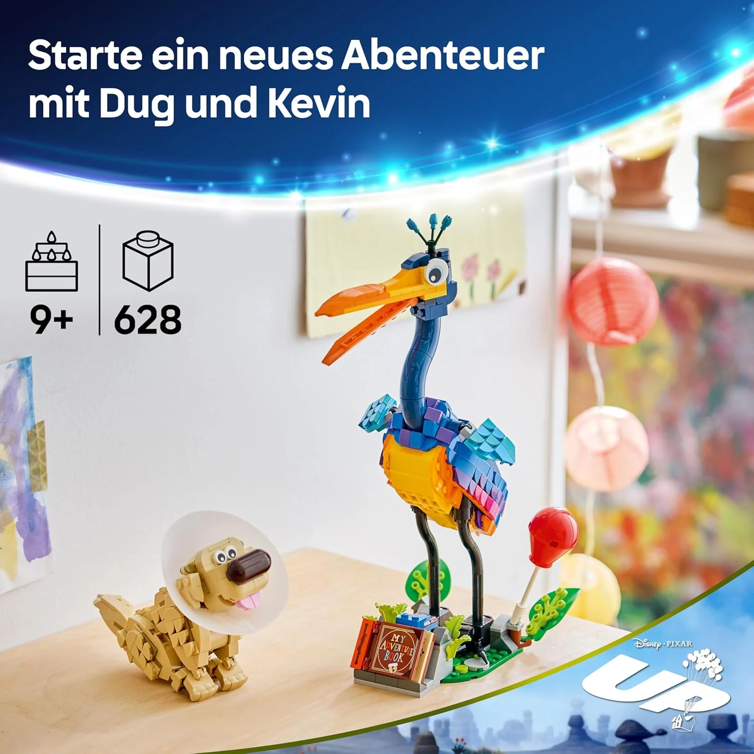 LEGO ǀ Disney and Pixar Kevin und Dug - Spielzeug Golden Retriever Hund & exotischer Vogel - DIY Dek - Image 3