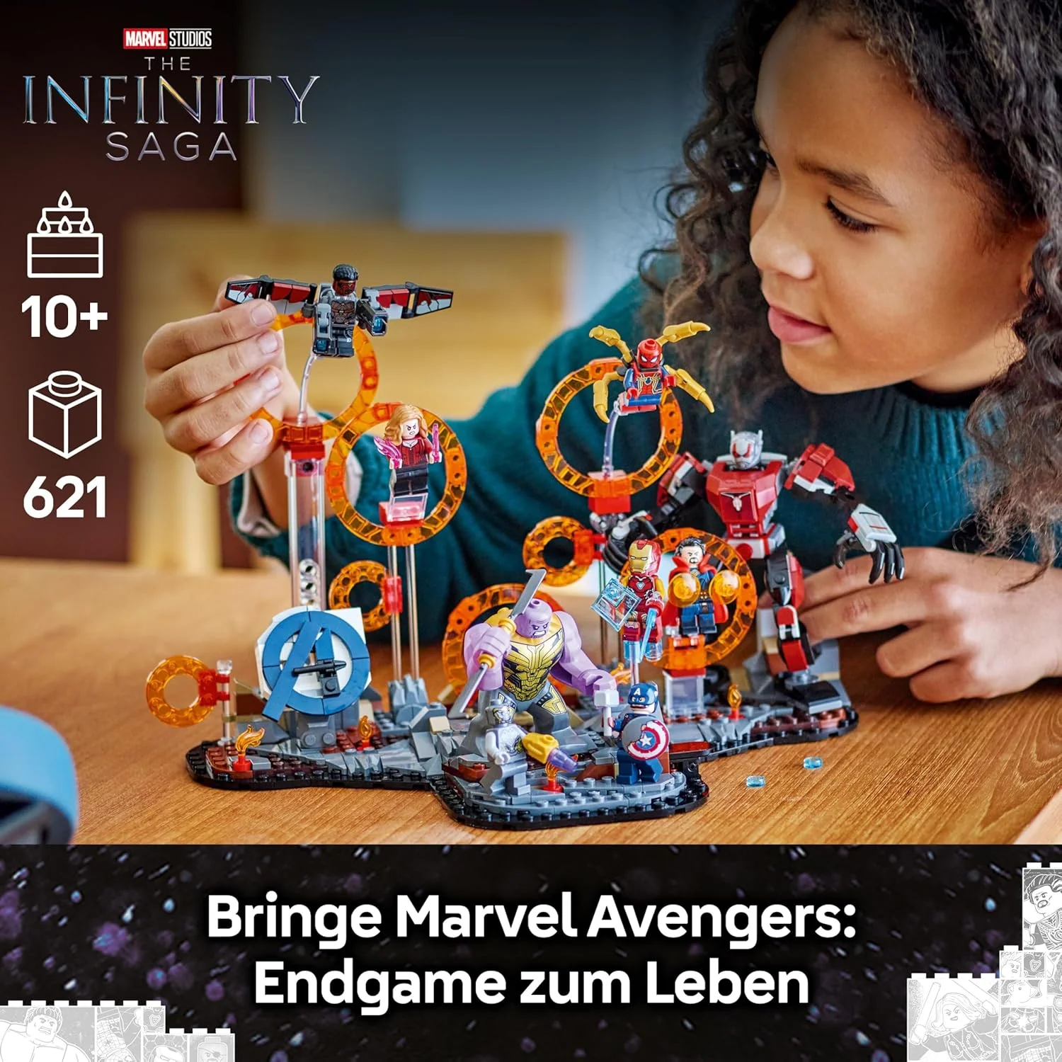 LEGO ǀ Marvel Avengers: Endgame Letzter Showdown - Bauspielzeug mit 10 Minifiguren, darunter Captain - Image 2
