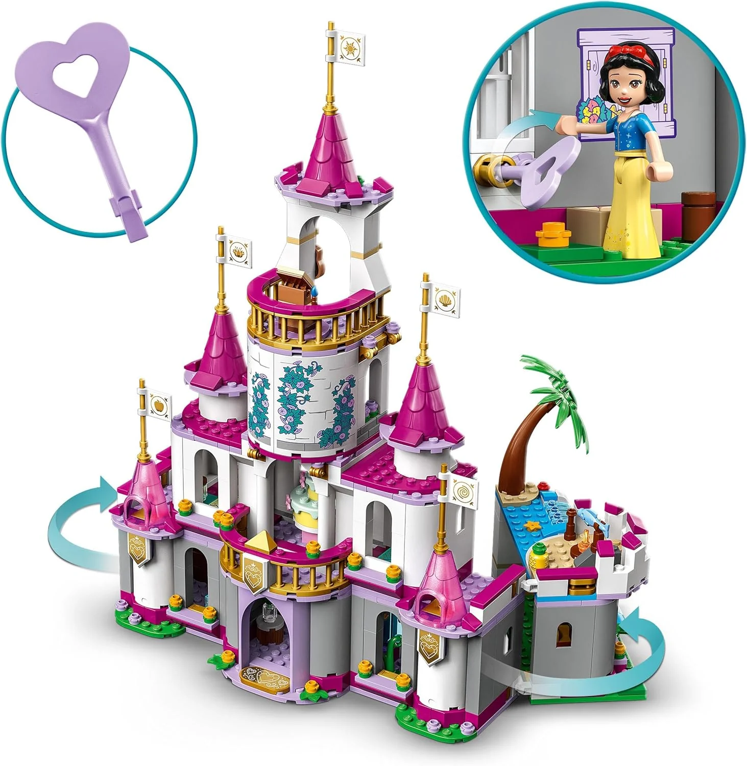 LEGO | Disney Princess Ultimatives Abenteuerschloss, Prinzessinnen-Schloss-Spielzeug, baubares Haus - Image 6