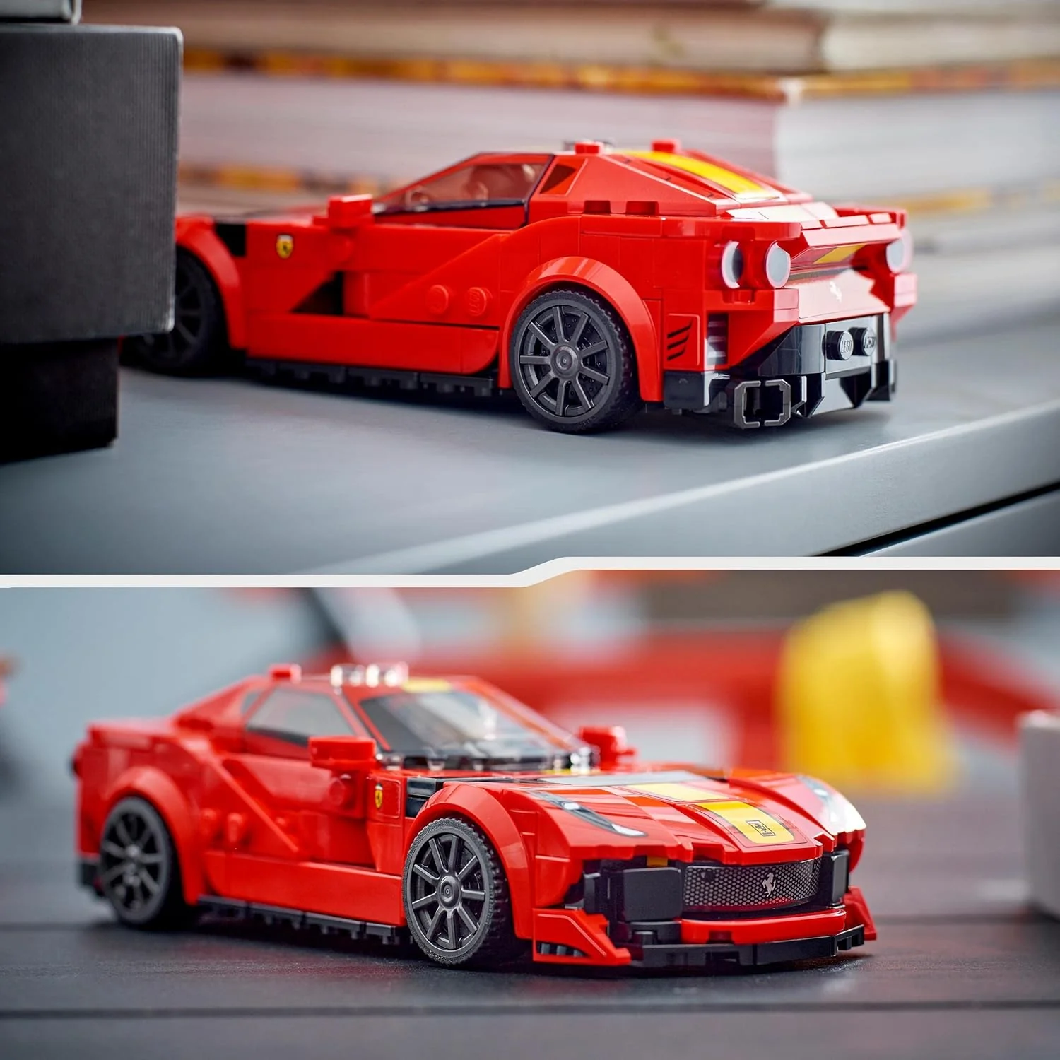 LEGO Speed Champions Ferrari 812 Competizione, Sportwagen und Spielzeug-Modell-Bausatz, Serie 2023, - Image 5