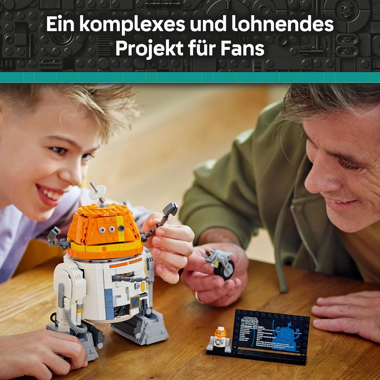 LEGO Star Wars 75416 Ahsoka Astromech-Droide Chopper (C1-10P) Figur - Spielzeug mit beweglichem Kopf - Image 3