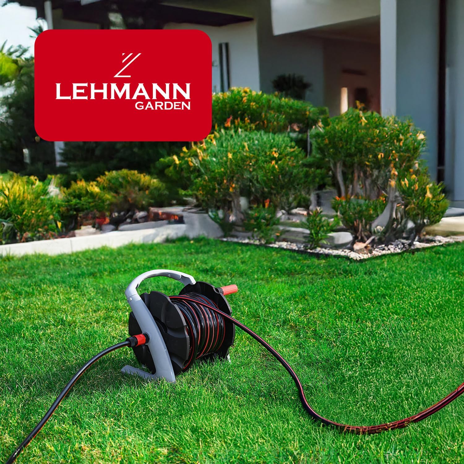LEHMANN Schlauchtrommel für Gartenschlauch max. 20 m - Schlauchaufroller für 1/2" Schlauch - ohne Sc - Image 6