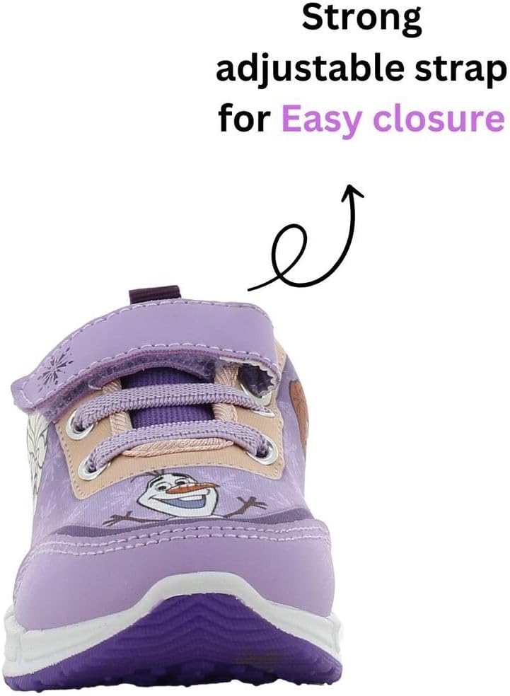 Leomil Frozen ELSA Schuhe Blinkschuhe Mädchen, Ideal for Schule und Freizeit 26 EU Lila 845, 26 EU L - Image 6