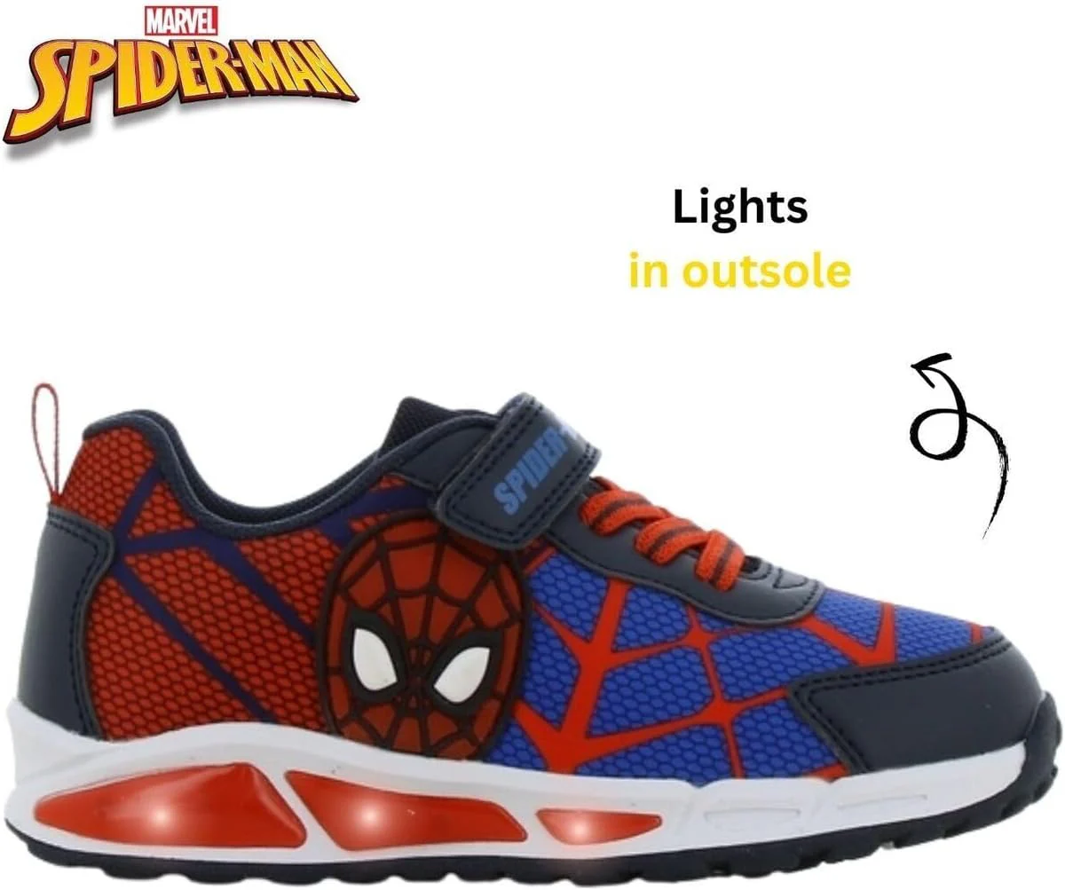Leomil Spiderman Blinkschuhe Jungen Spiderman Schuhe Kinder, Ideal for Schule und Freizeit 26 EU Bla - Image 5
