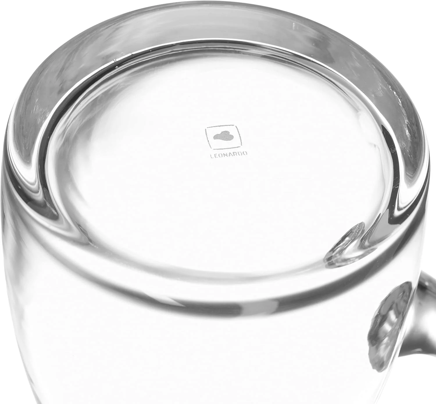 Leonardo Liquid Krug, handgefertigter Glas-Krug, Wasser-Karaffe mit Henkel im klassischen Design, 13 - Image 5