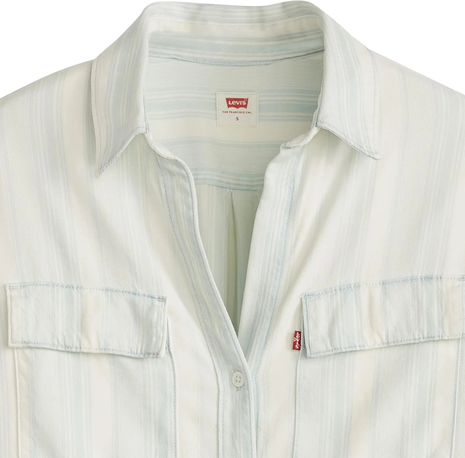 Levi's Damen Doreen Utility Hemd S Colette Stripe Ecru, S Colette Stripe Ecru - Image 4