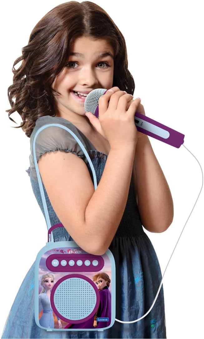 Lexibook BTC050FZ Frozen 2, Anna & ELSA, Mein geheimes tragbares Lautsprecher mit Mikrofon, Karaoke- - Image 5