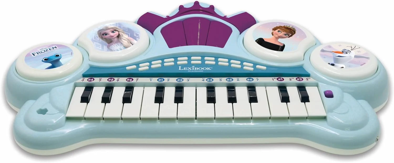 Lexibook, Die Eiskönigin, Elektronisches Keyboard mit Sitz, Mikrofon, MP3-Player, Soundeffekten, Dem - Image 2