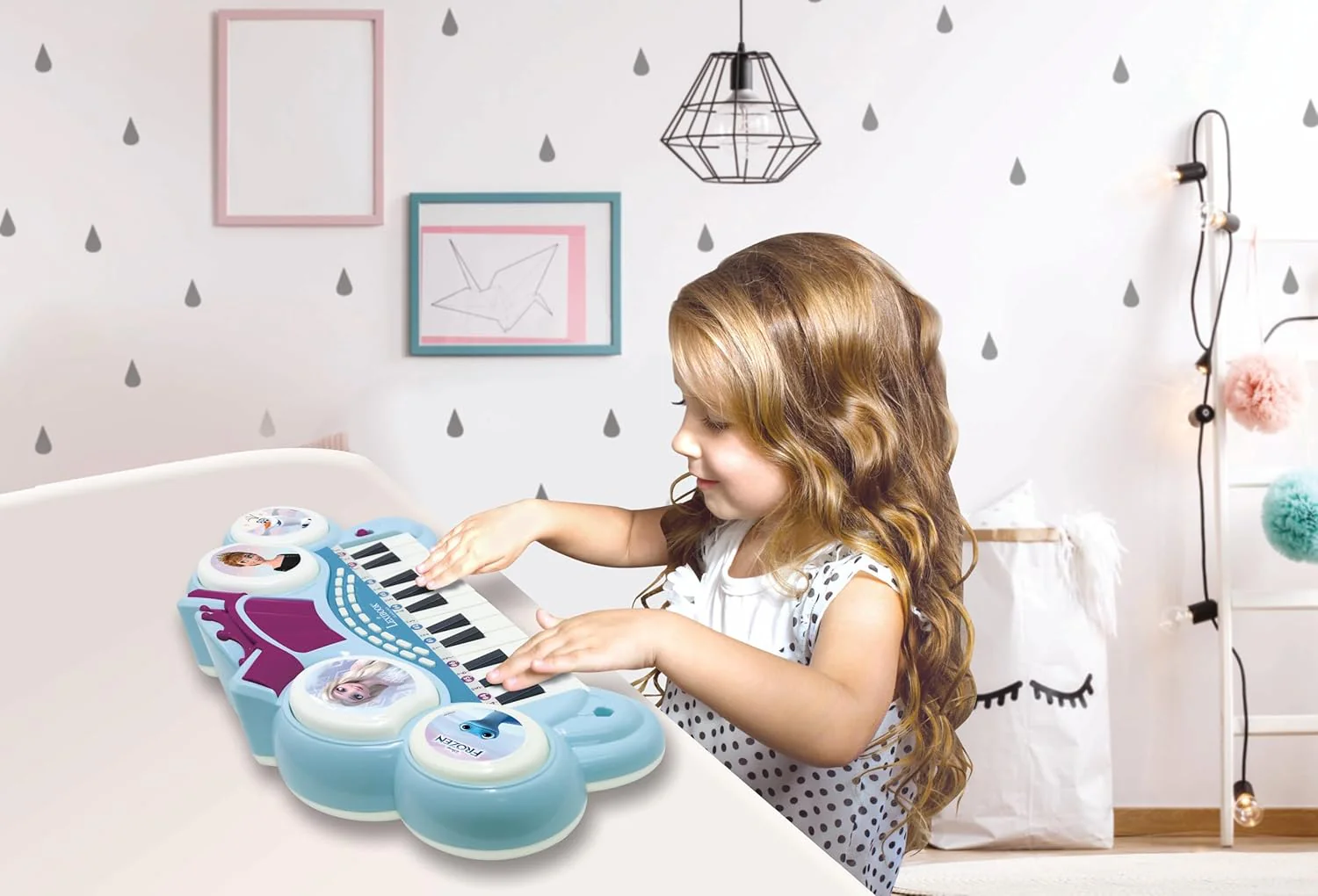 Lexibook, Die Eiskönigin, Elektronisches Keyboard mit Sitz, Mikrofon, MP3-Player, Soundeffekten, Dem - Image 5