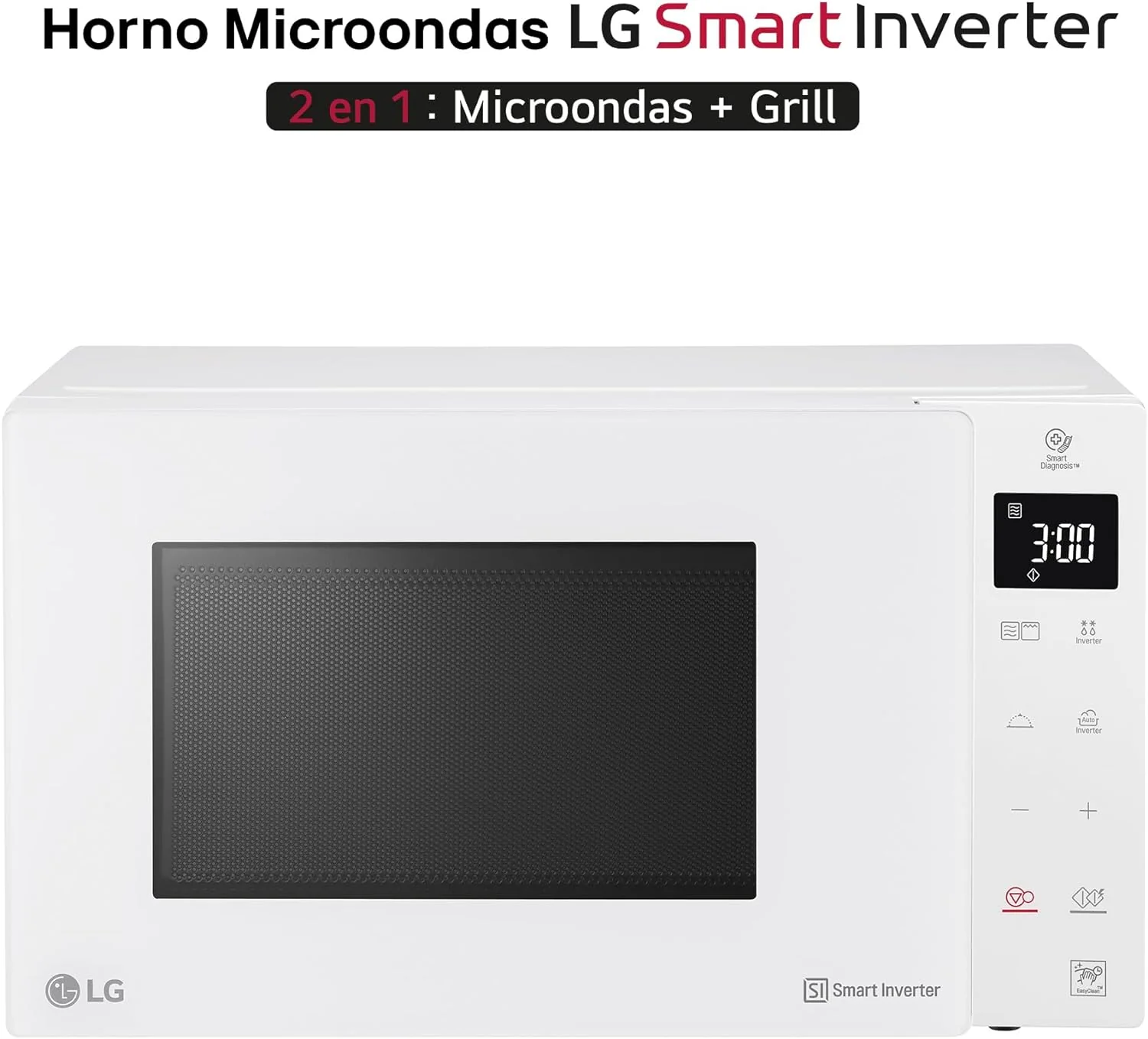 LG - Mikrowelle, Grill, Smart Inverter weiss Bianco, Bianco - Image 3
