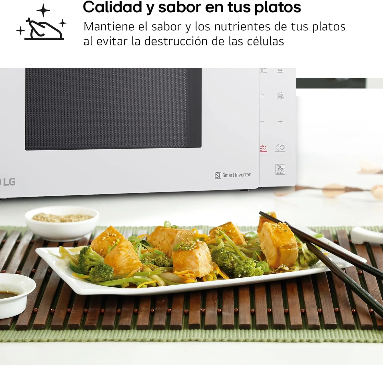LG - Mikrowelle, Grill, Smart Inverter weiss Bianco, Bianco - Image 6