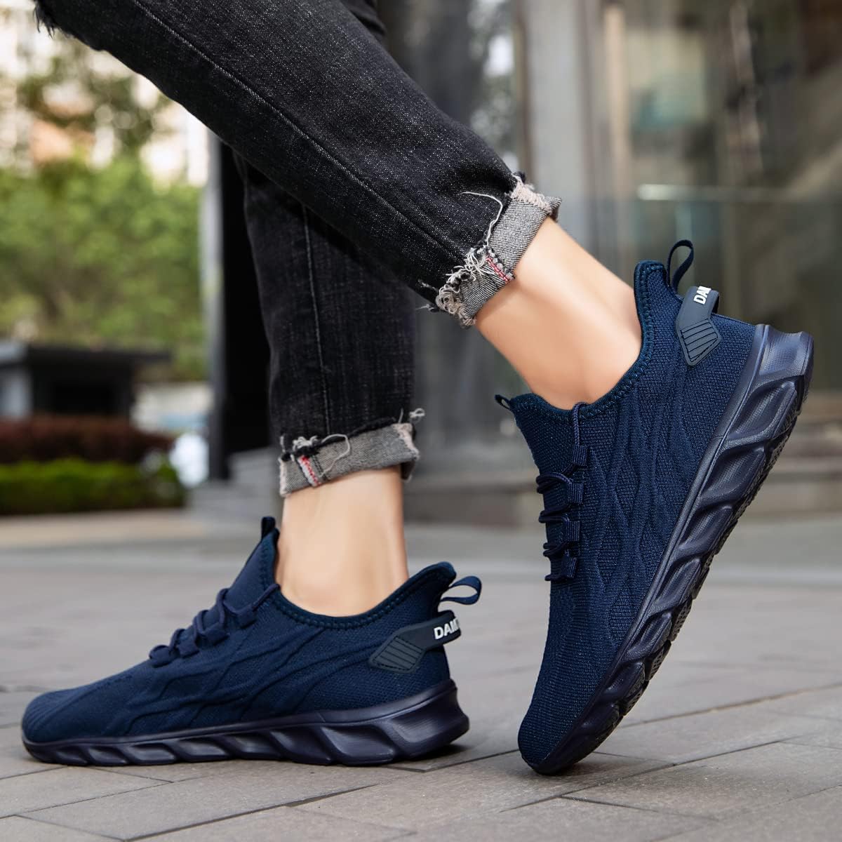 Linenghs Herren Schuhe Laufschuhe Turnschuhe Sportschuhe Sneaker Running Tennis Freizeit Strassenlau - Image 2