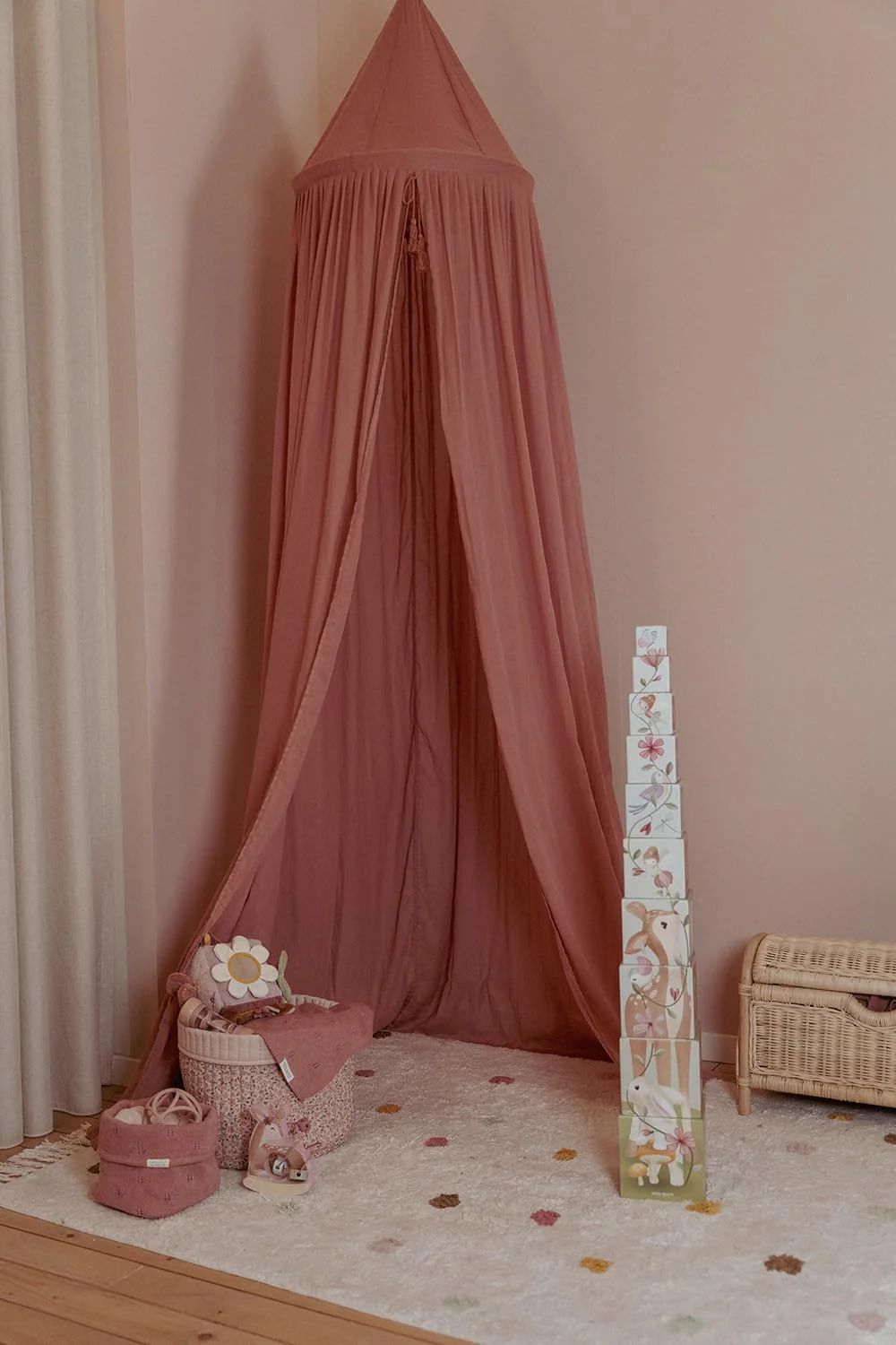 Little Dutch Betthimmel Moskitonetz Baldachin Kinderzimmer Baby Kinder pink Blush (250 cm) - Pure - Image 6